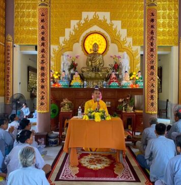 Thăng Bình: Khóa tu an lạc dành cho chư Tăng Ni và đạo hữu Phật tử cụm cánh Trung