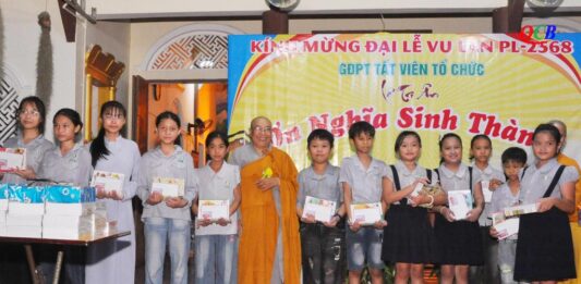 Thăng Bình: Lễ tri ân “Ơn nghĩa sinh thành” tại chùa Tất Viên