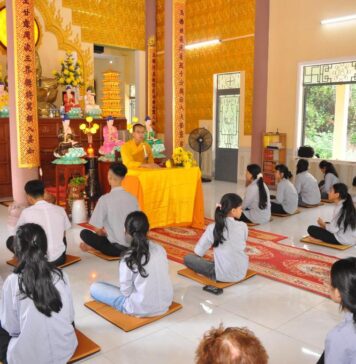 Thăng Bình: Khóa tu Bát quan trai dành cho GĐPT tại chùa Ngọc Sơn