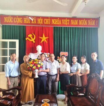Hiệp Đức: BTS GHPGVN huyện thăm UBMTTQVN huyện nhân kỷ niệm 94 năm ngày truyền thống MTTQ Việt Nam