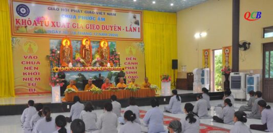 Thăng Bình: Chùa Phước Ấm tổ chức khóa tu xuất gia gieo duyên lần 1 năm 2024