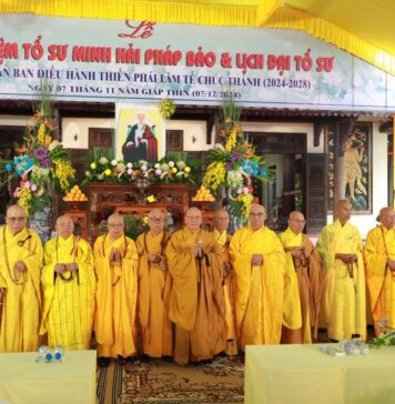 Thiền phái Lâm Tế Chúc Thánh Việt Nam ra mắt Ban Điều hành, nhiệm kỳ 2024-2028