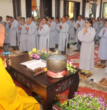 Thăng Bình: Khóa tu bát quan trai giới và khai đàn Dược sư đầu năm Ất Tỵ tại chùa Giác Nguyên