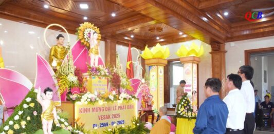 Tam Kỳ: Trang nghiêm Đại lễ Phật đản PL.2569 tại chùa Phú Quang